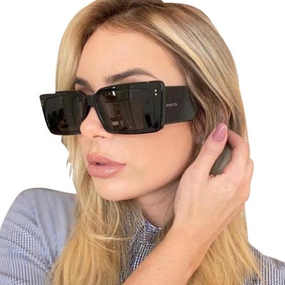 NEW GUCCI GG0543S 001 UNISEX SUNGLASSES GUCCI GG0543S BLACK OVERSIZE EYEWEAR - Picture 12 of 16